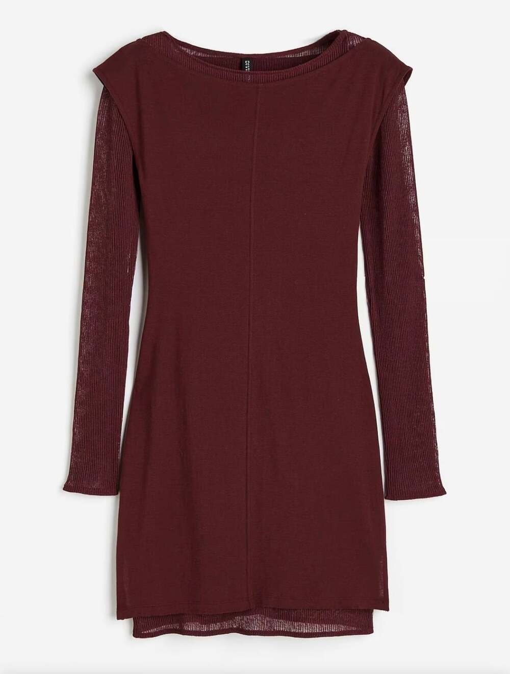 Divided By H&M Dress Size M Burgundy Knit Mini
